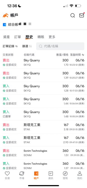 考試結束，開始炒股