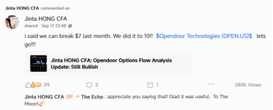 Opendoor：内部人士买入 + 权证分红 = 潜在轧空与期权策略布局
