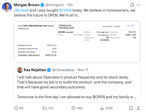 Opendoor：内部人士买入 + 权证分红 = 潜在轧空与期权策略布局