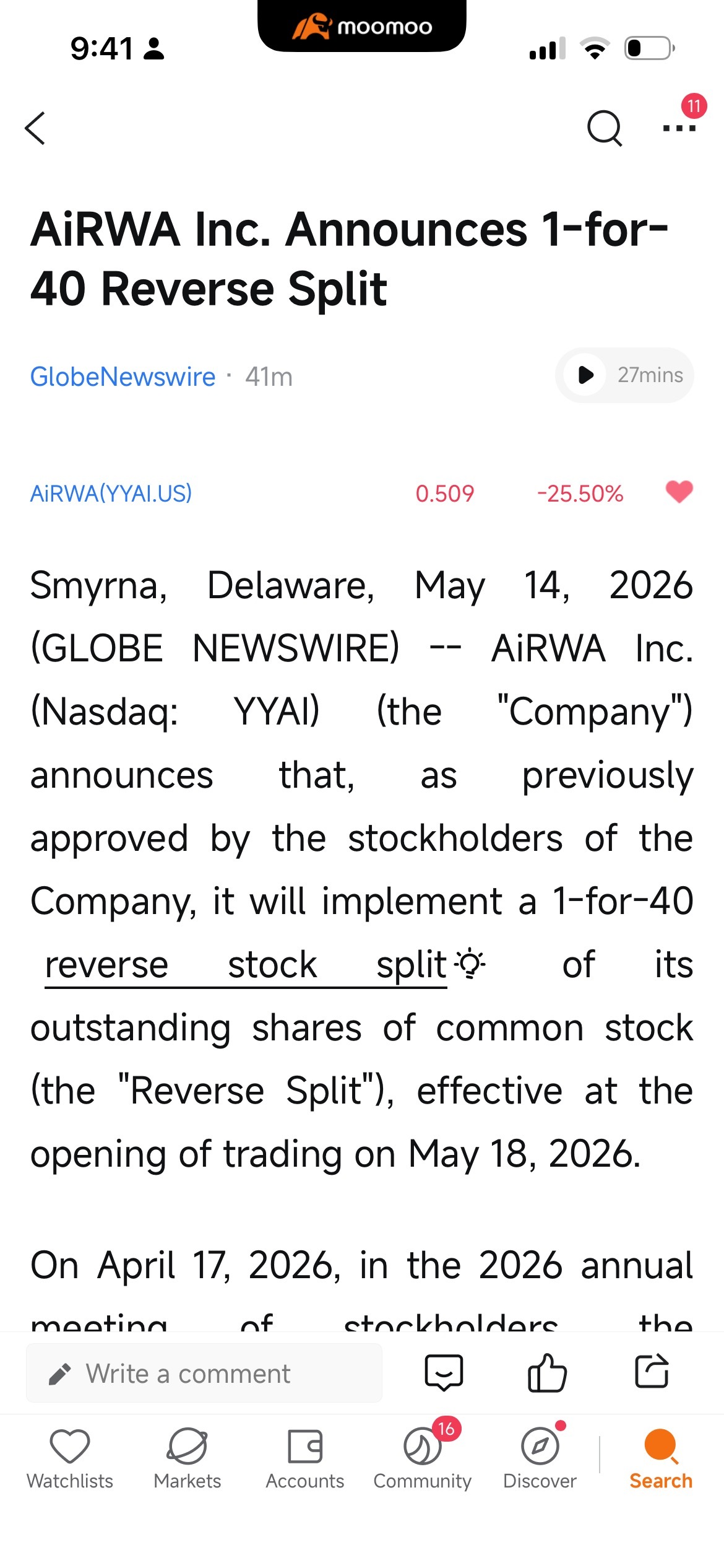 $AiRWA (YYAI.US)$ 出现了！！！！！赶紧卖吧，如果你们还没卖的话。这个公司就是个骗局，那些拉盘的也是骗子，你们不可能回本的。