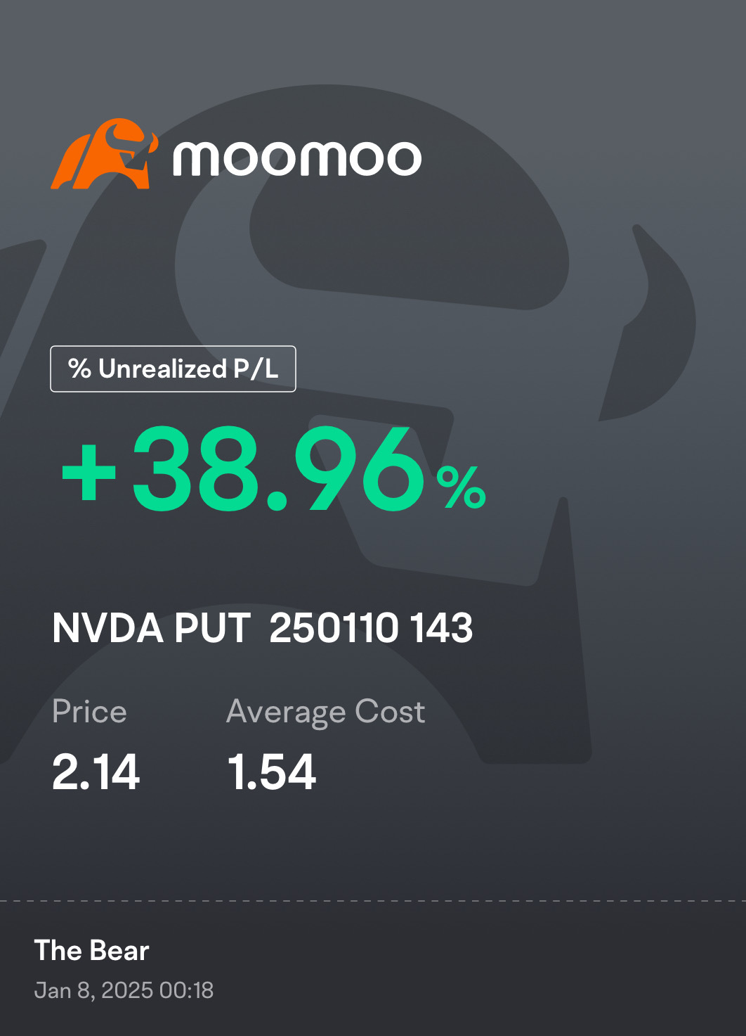 $エヌビディア (NVDA.US)$ 負けられなければ加われ