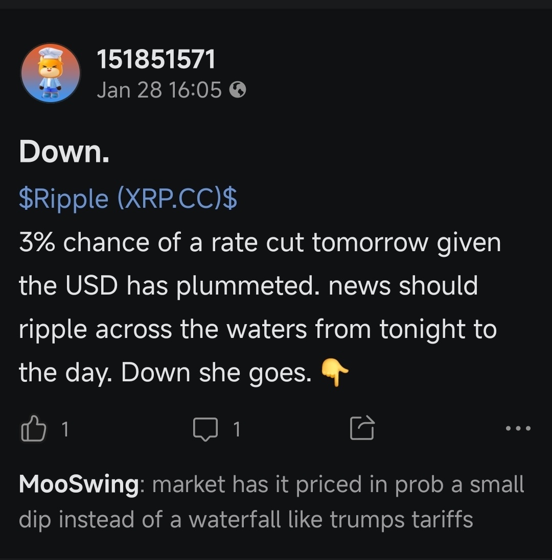リップル (XRP.CC)$ 予言は成就するだろう。 - moomooコミュニティ