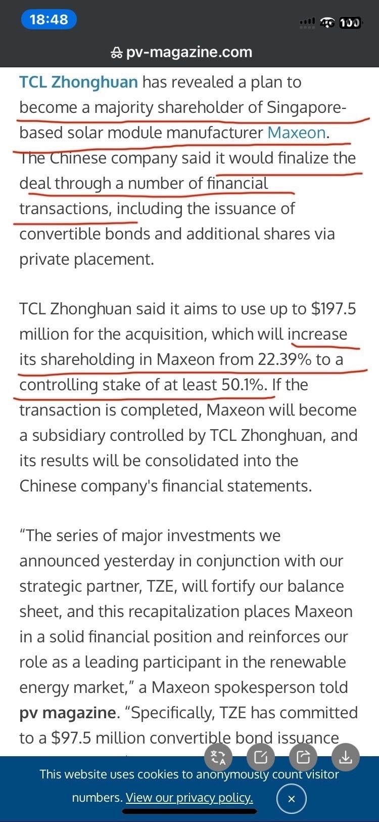 $Maxeon Solar Technologies (MAXN.US)$ This is a very good news，I bought a lot！[Happy][Happy][Happy][Happy][Happy][Happy][Happy]🔥🔥🔥