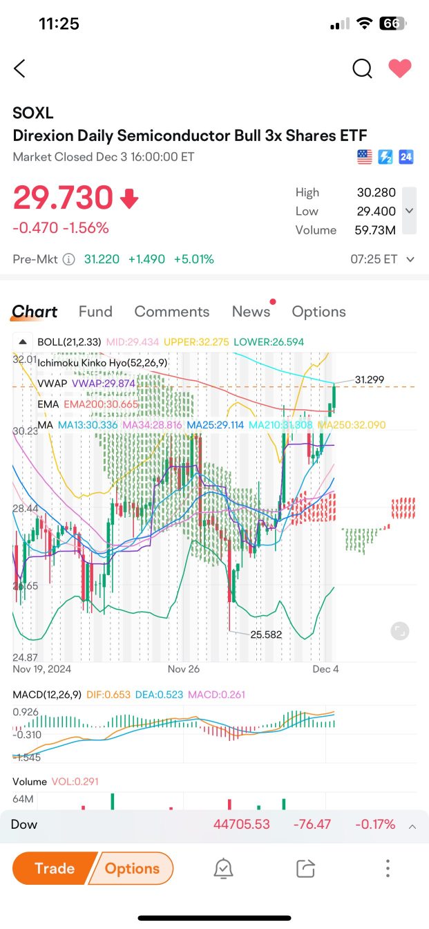 继续加油！！SOXL