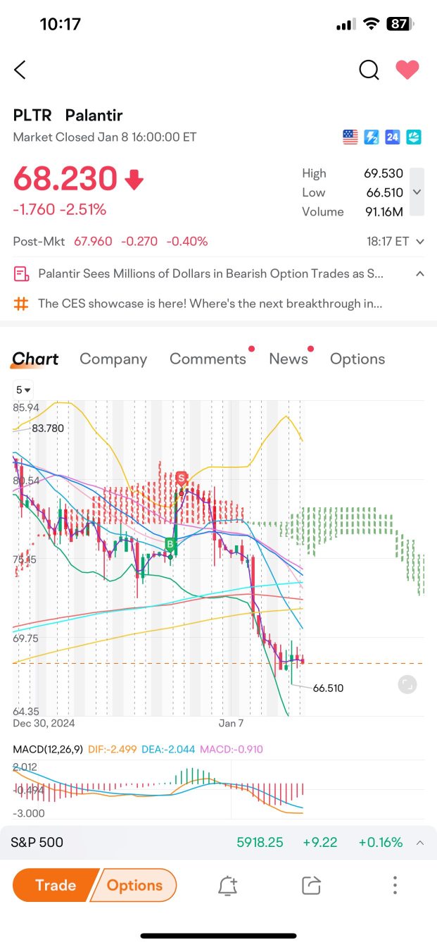 Oh yeah… Palantir