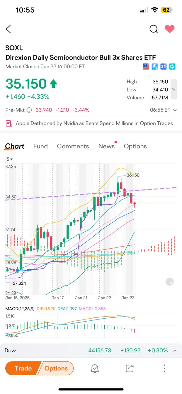 4h Chart SOXL