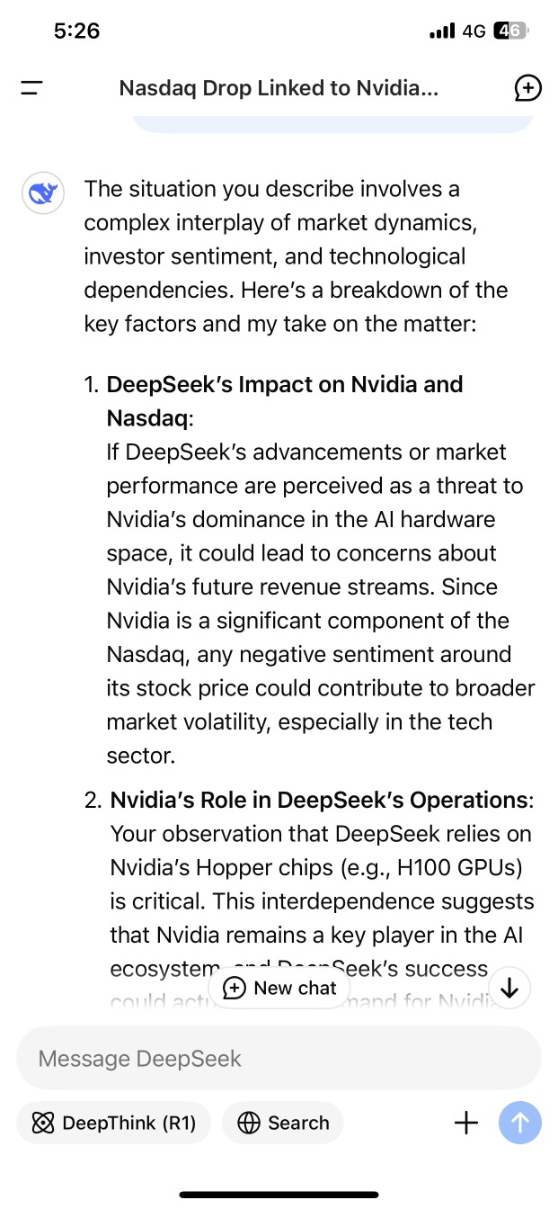 If doubt, ask the one causes this problem!! Nvidia Nasdaq