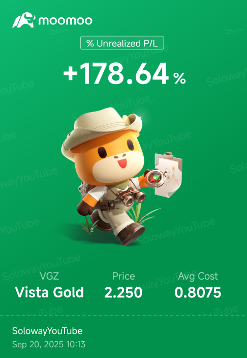 ヴィスタ ゴールド コーポ0【VGZ】株価掲示板｜投資家のコメント