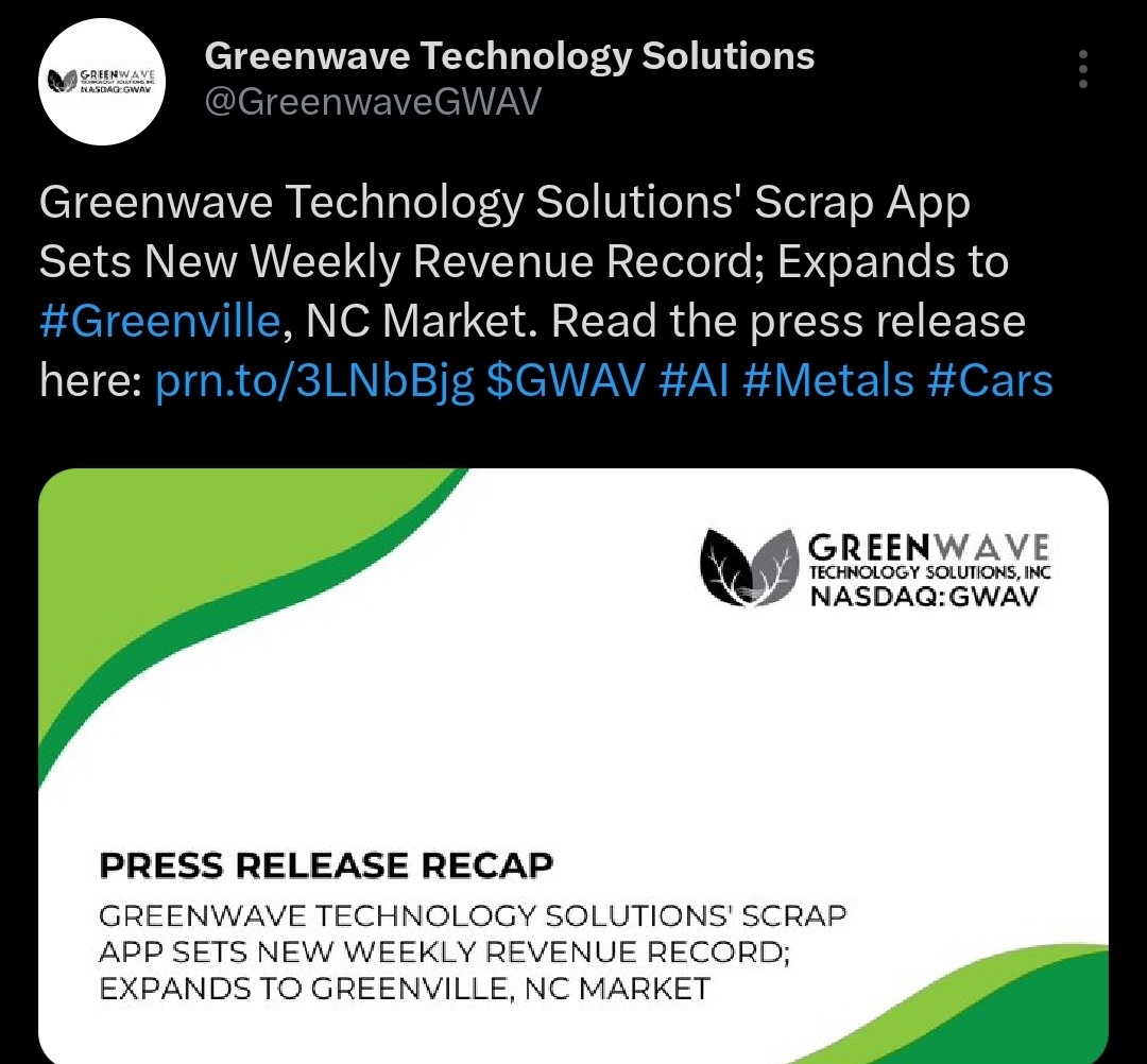 $Greenwave Technology Solutions (GWAV.US)$