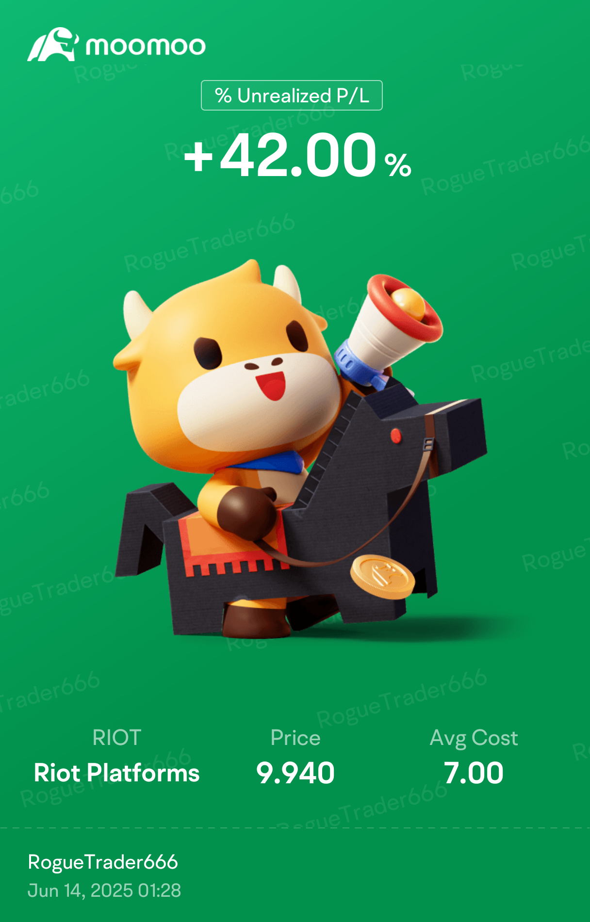 Riot Platforms (RIOT.US)$ 現在正在走向目標🥳 - moomoo 社區