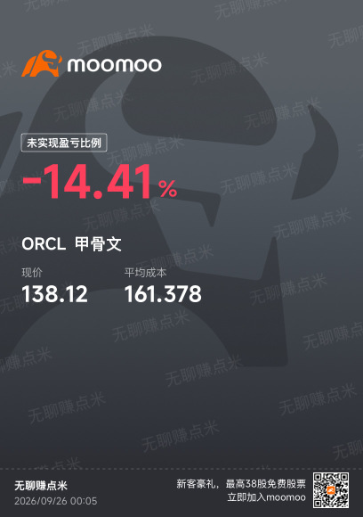 别人涨你在跌，甲骨文