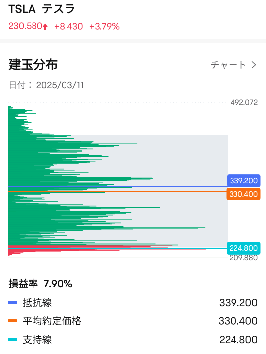 テスラ株、強い売りは”一段落”？次の目安は？【テクニカル分析】