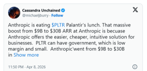 【Palantir急跌×Nebius暴涨】 “软件抛售，基础设施买入”，这种情况会持续多久？—AI资金转移加速的前景
