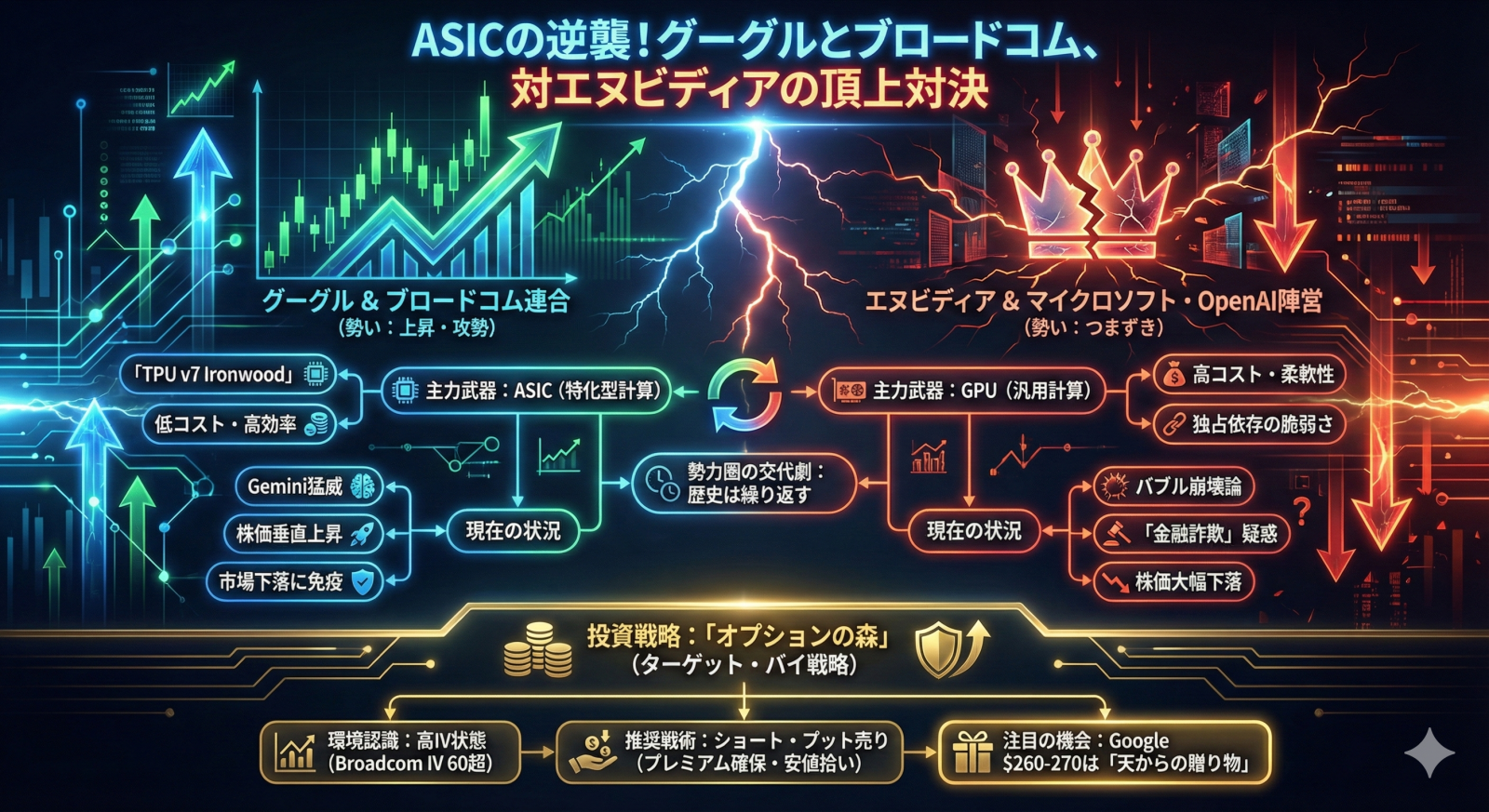 ASICの逆襲！グーグルとブロードコム、対エヌビディアの頂上対決
