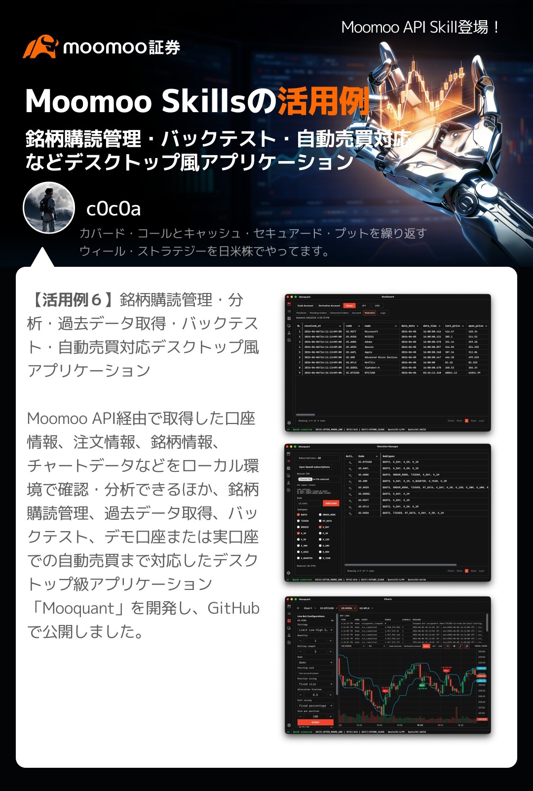[Updated regularly & contributions welcome] Summary of moomoo API Skill user use cases