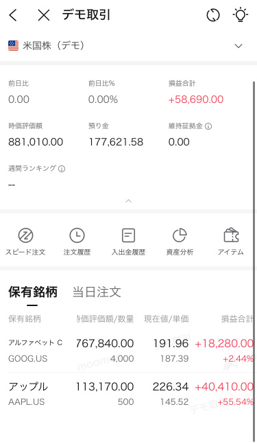 デモトレード進捗（2024年7月5日）