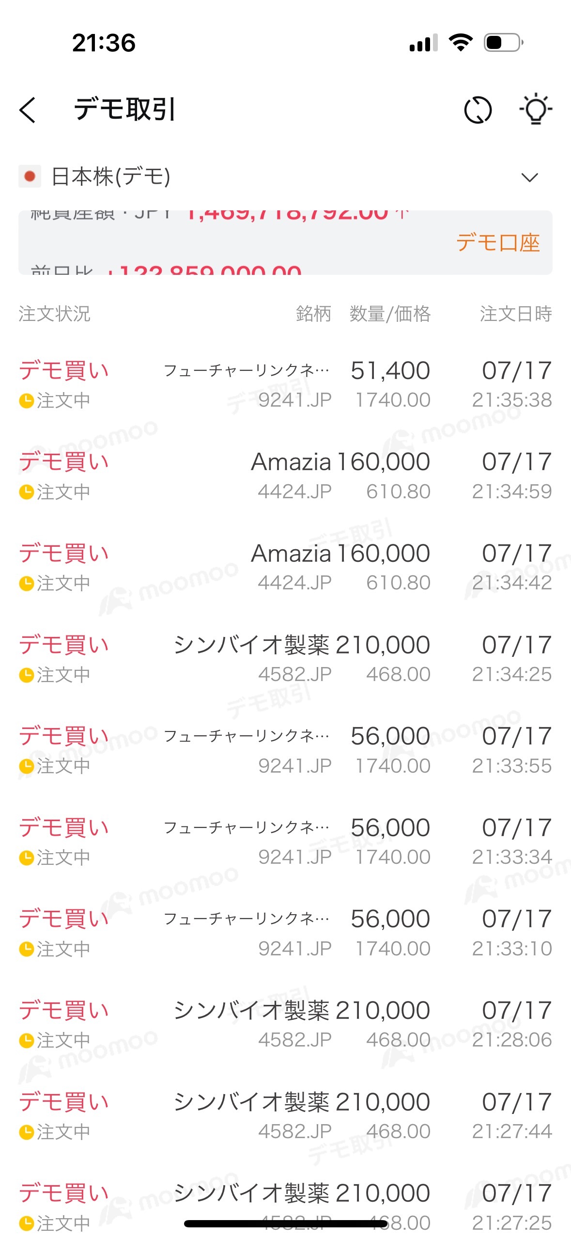 明日はシンバイオ買い増し。2本amazia、flネット。絞る