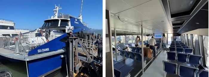 The world's first commercial ferry powered by hydrogen fuel cells begins operation in San Francisco, USA