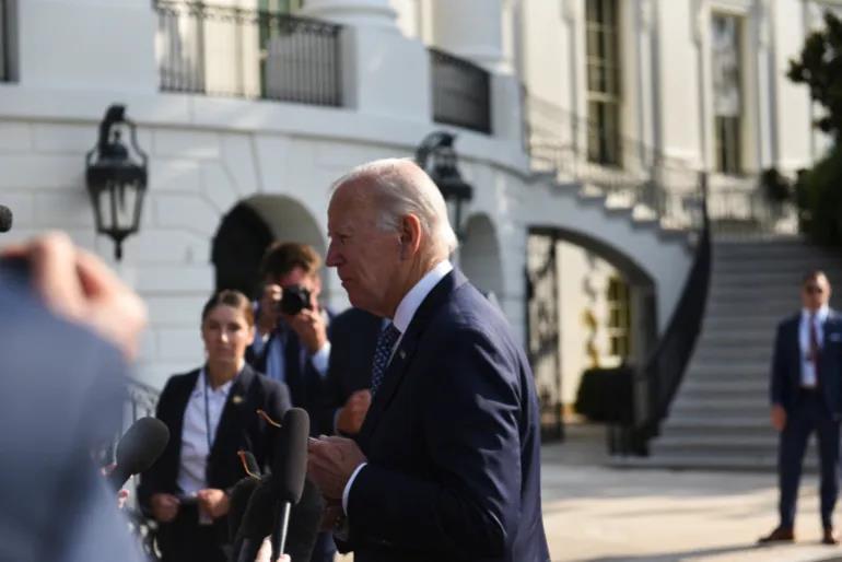 Joe Biden, the President of the United States, held a press conference at the White House in Washington, DC.