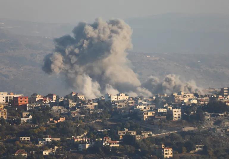 Israel announced attacks on over 100 targets throughout Lebanon without mentioning civilian casualties.