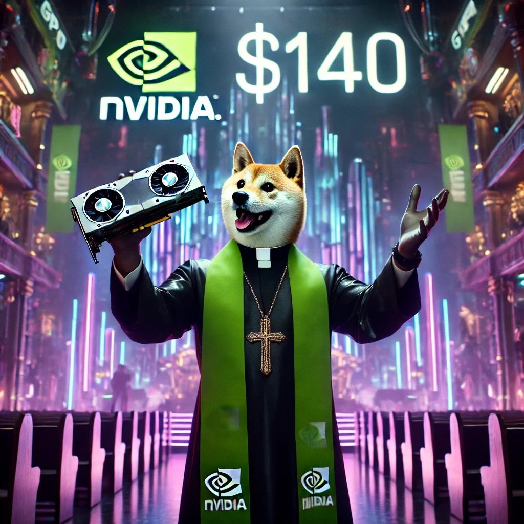 $エヌビディア (NVDA.US)$ 今日は140$チャレンジ🐶