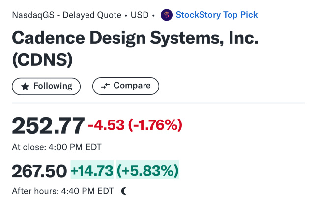 Cadence Design Systems（CDNS）发布了2024财年第三季度财报‼️