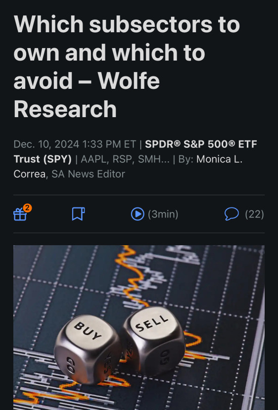 應擁有哪些子行業，應避開哪些子行業-Wolf Research