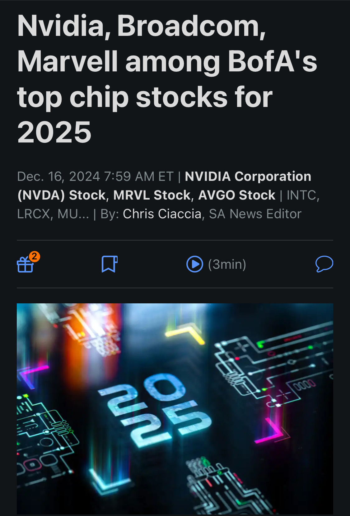 美国银行2025年的热门芯片股包括NVIDIA、博通、Marvell - moomoo 社区