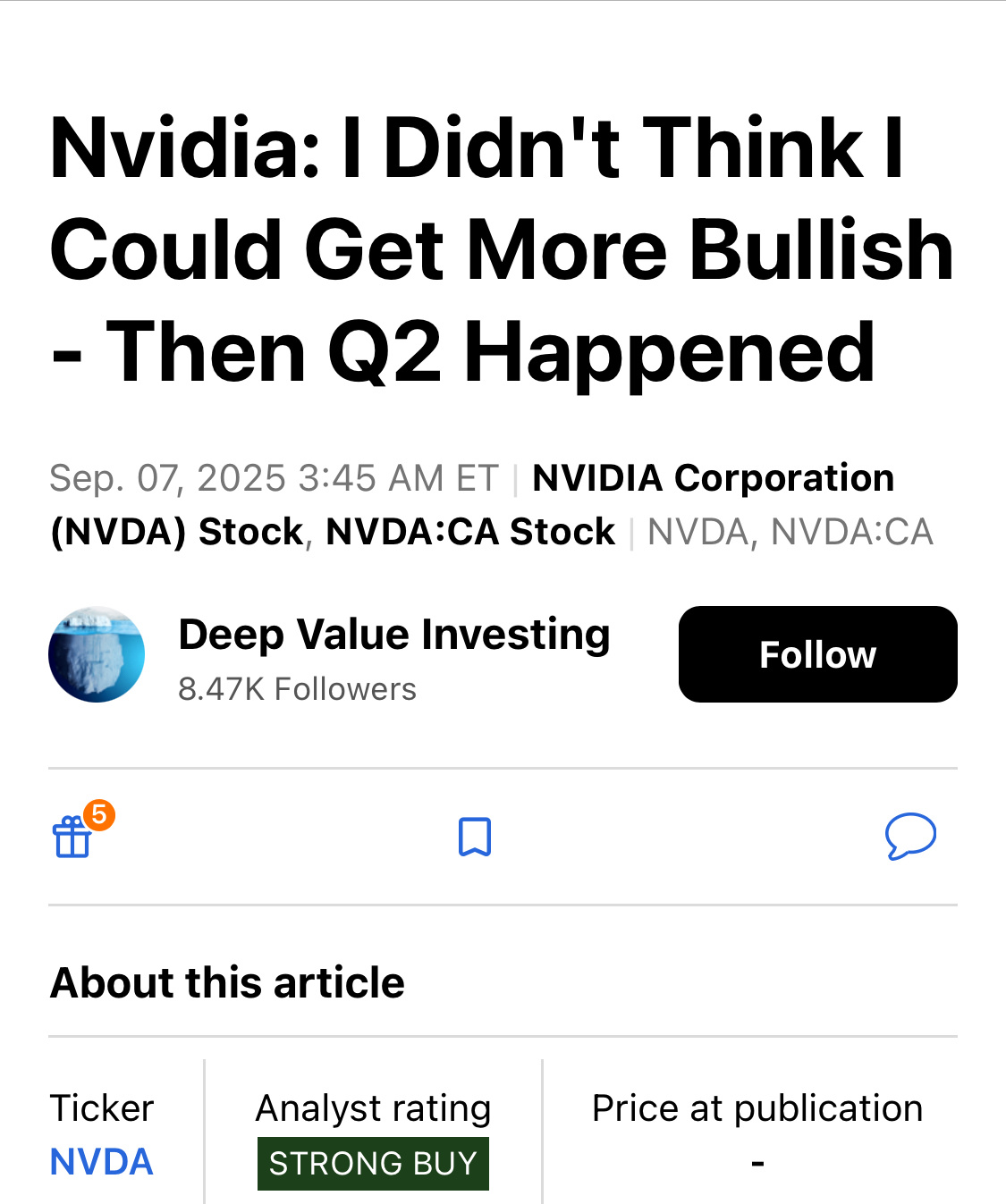 Nvidia：我认为它不会再看好了，但是第二季度已经到来- moomoo 社区
