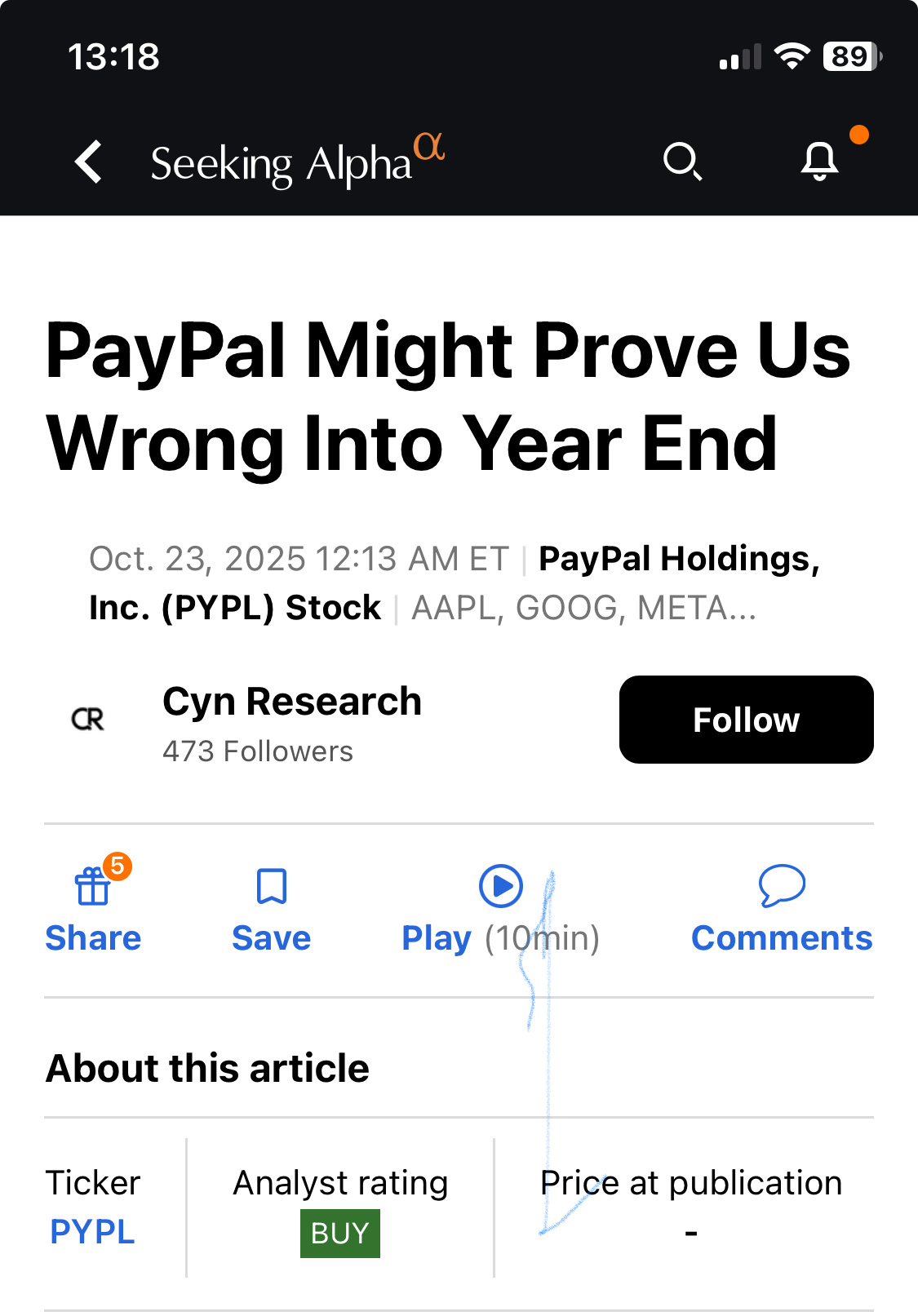 PayPal might prove our mistake by the end of the year. - moomoo Community