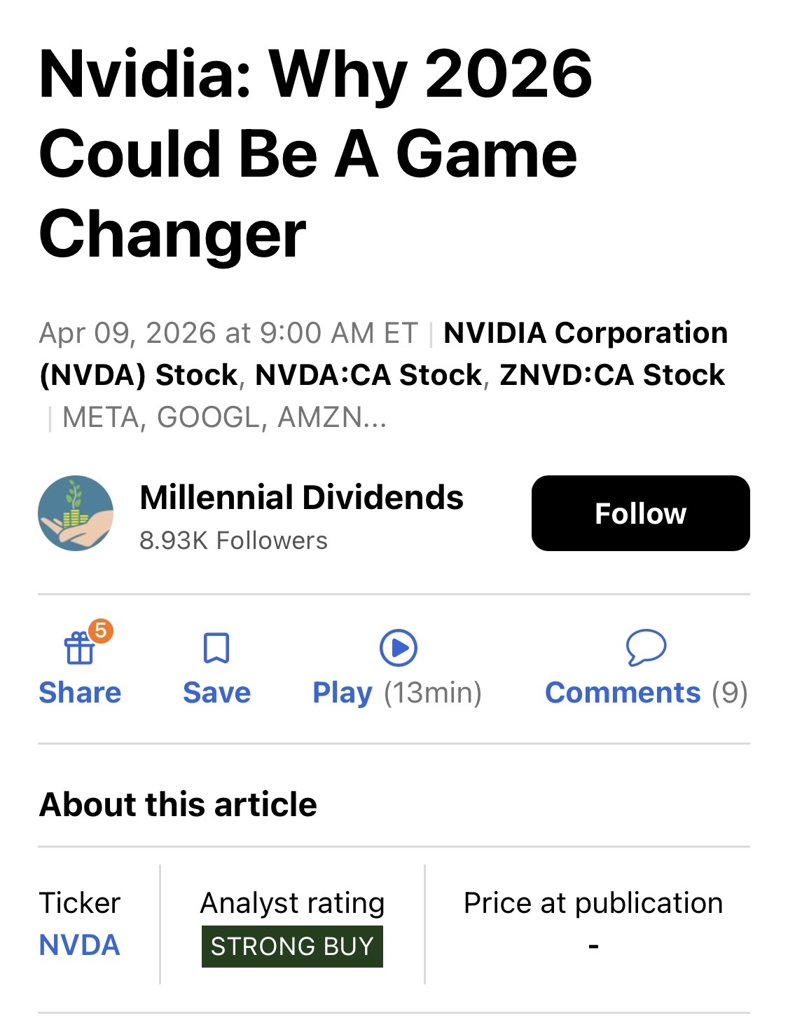 Nvidia：2026年がゲームチェンジャーとなる可能性 - moomooコミュニティ