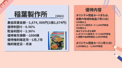 🌸1月たった数百円でもらえる株主優待4選🌸