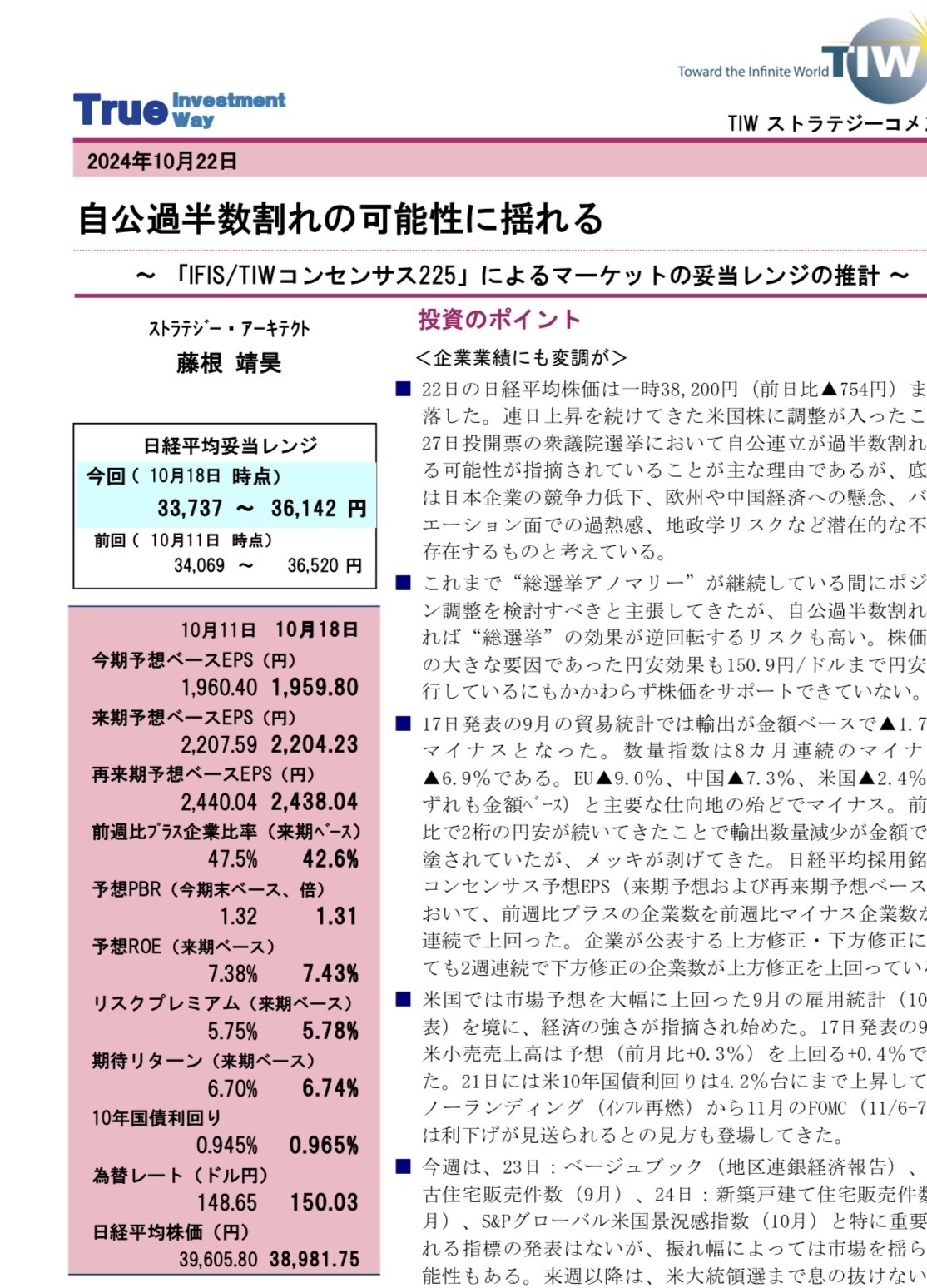 If you look at the IMF's growth rate.