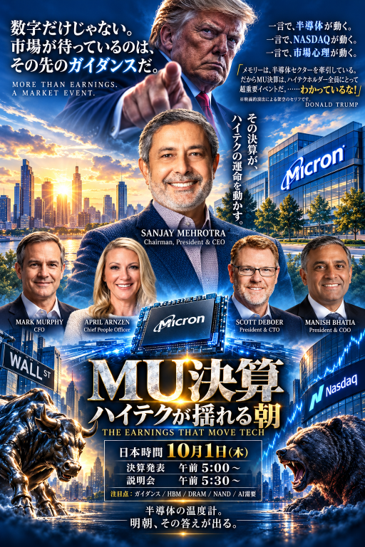 【明朝5時、運命のMU決算🎬】あなたは決戦に挑むか？🔥 ― 注目の3択投票！