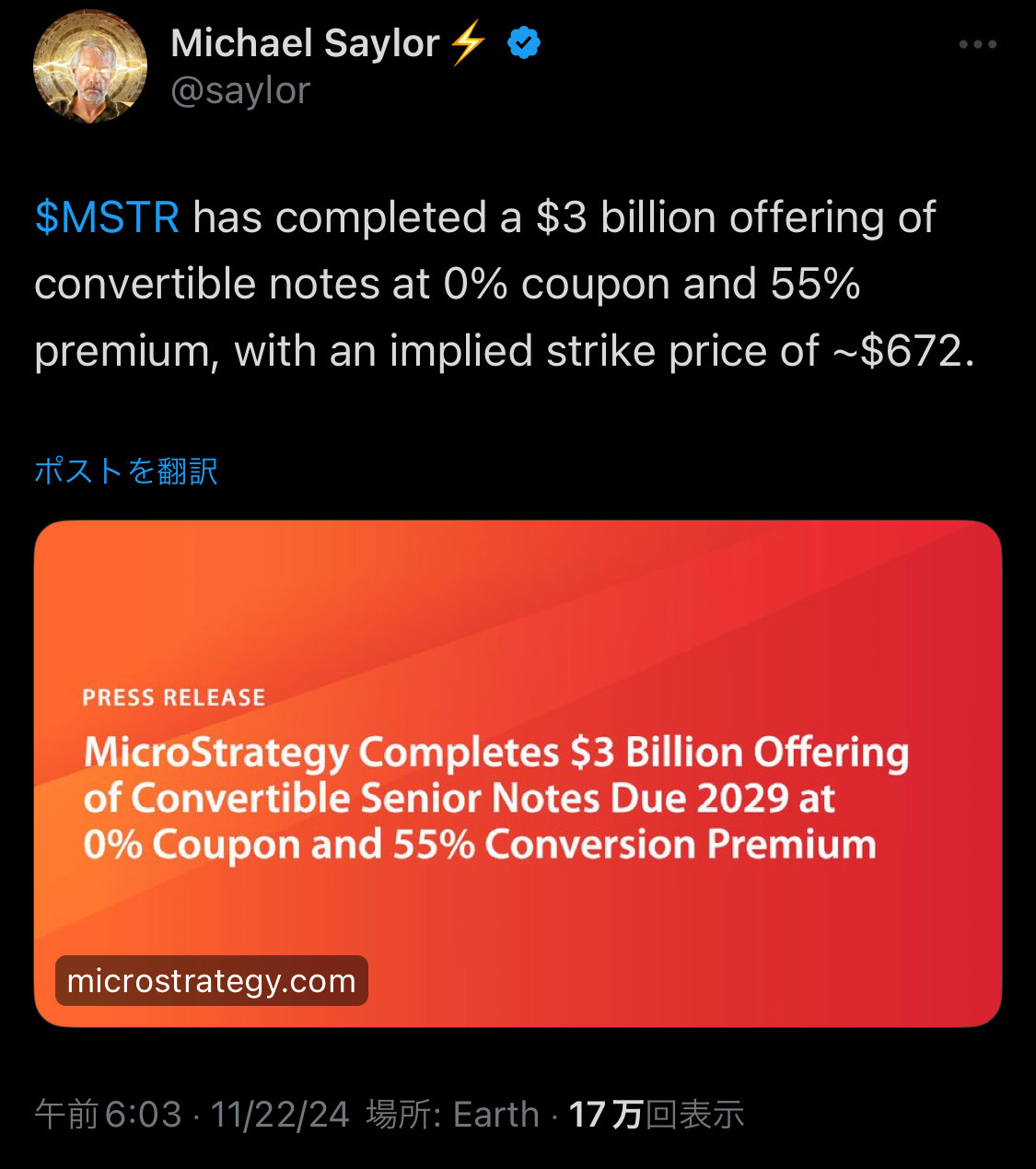 $MicroStrategy (MSTR.US)$ It seems like bitcoin will continue to rise endlessly 😂. Even though there may be adjustments, including profit-taking, after such a ...