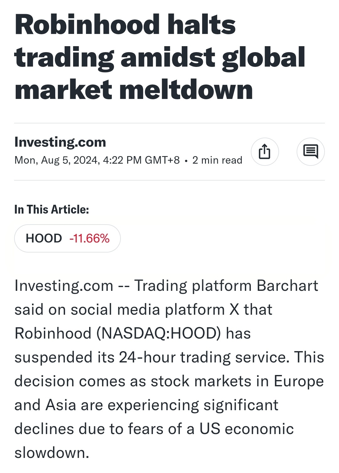 $Robinhood (HOOD.US)$ $Nasdaq Composite Index (.IXIC.US)$ $ProShares UltraPro QQQ ETF (TQQQ.US)$ $ProShares Ultra VIX Short-Term Futures ETF (UVXY.US)$