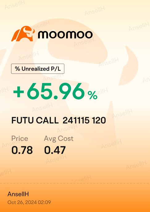 希望可以成为下一个$TSLA，让我们加油moomoo！！