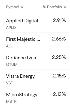 My top 5 holdings to enter 2025