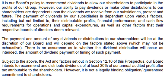  Source: Prospectus