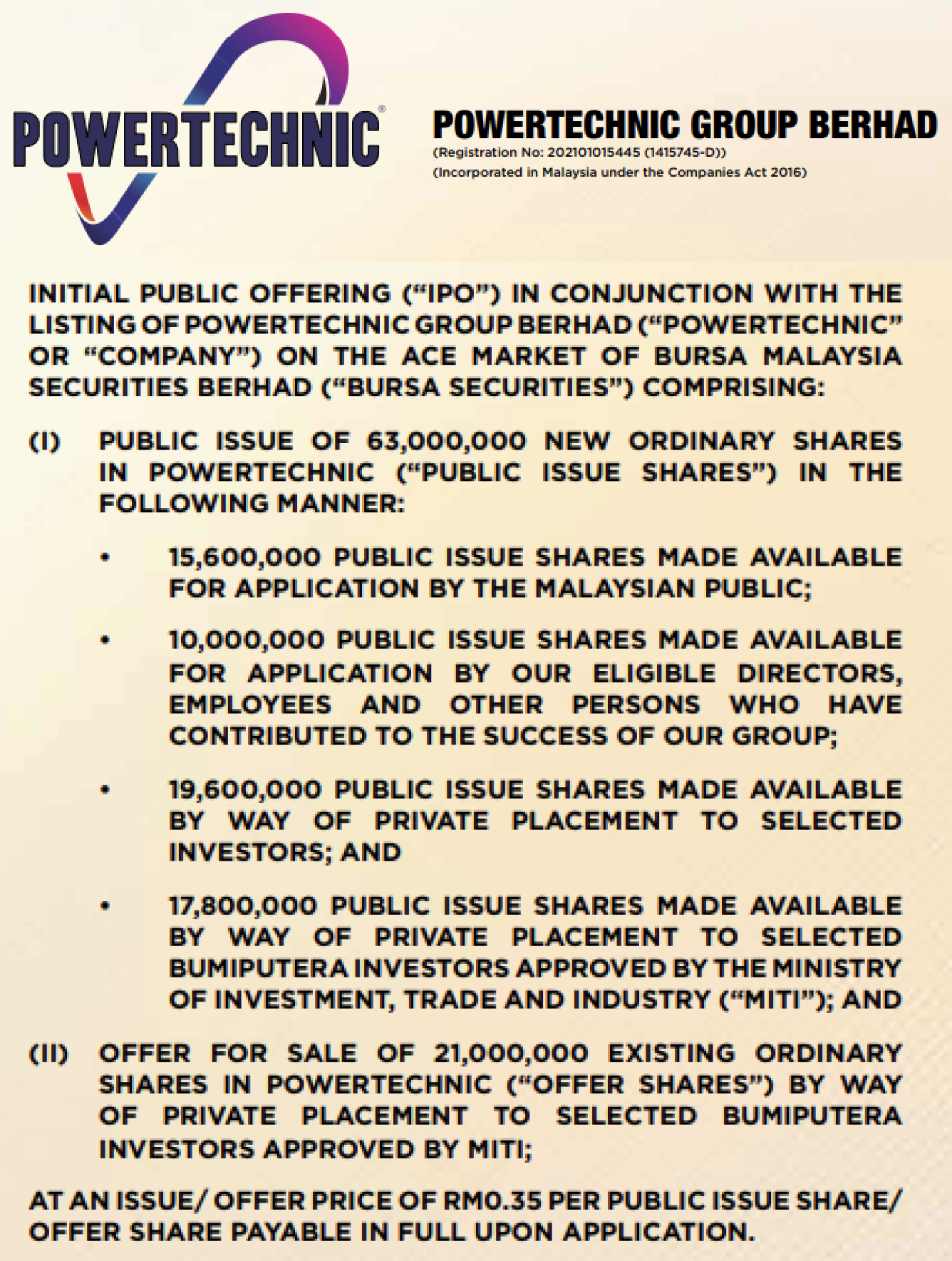 Source: Prospectus